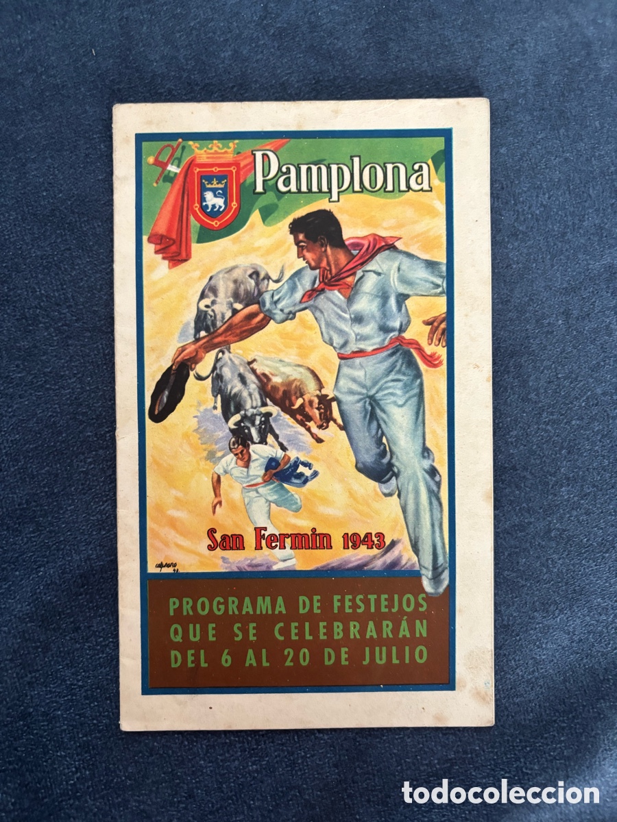 Coleccionismo: Programa San Fermin 1943 - Pamplona - Foto 1