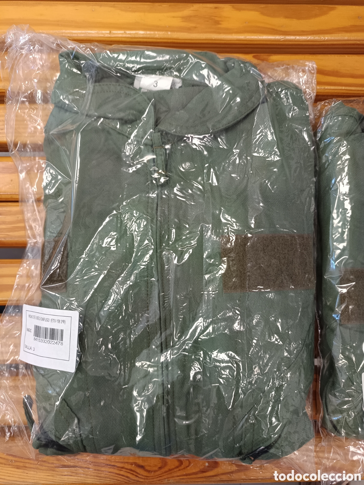 Coleccionismo: Mono de vuelo Militar Verde - Foto 3