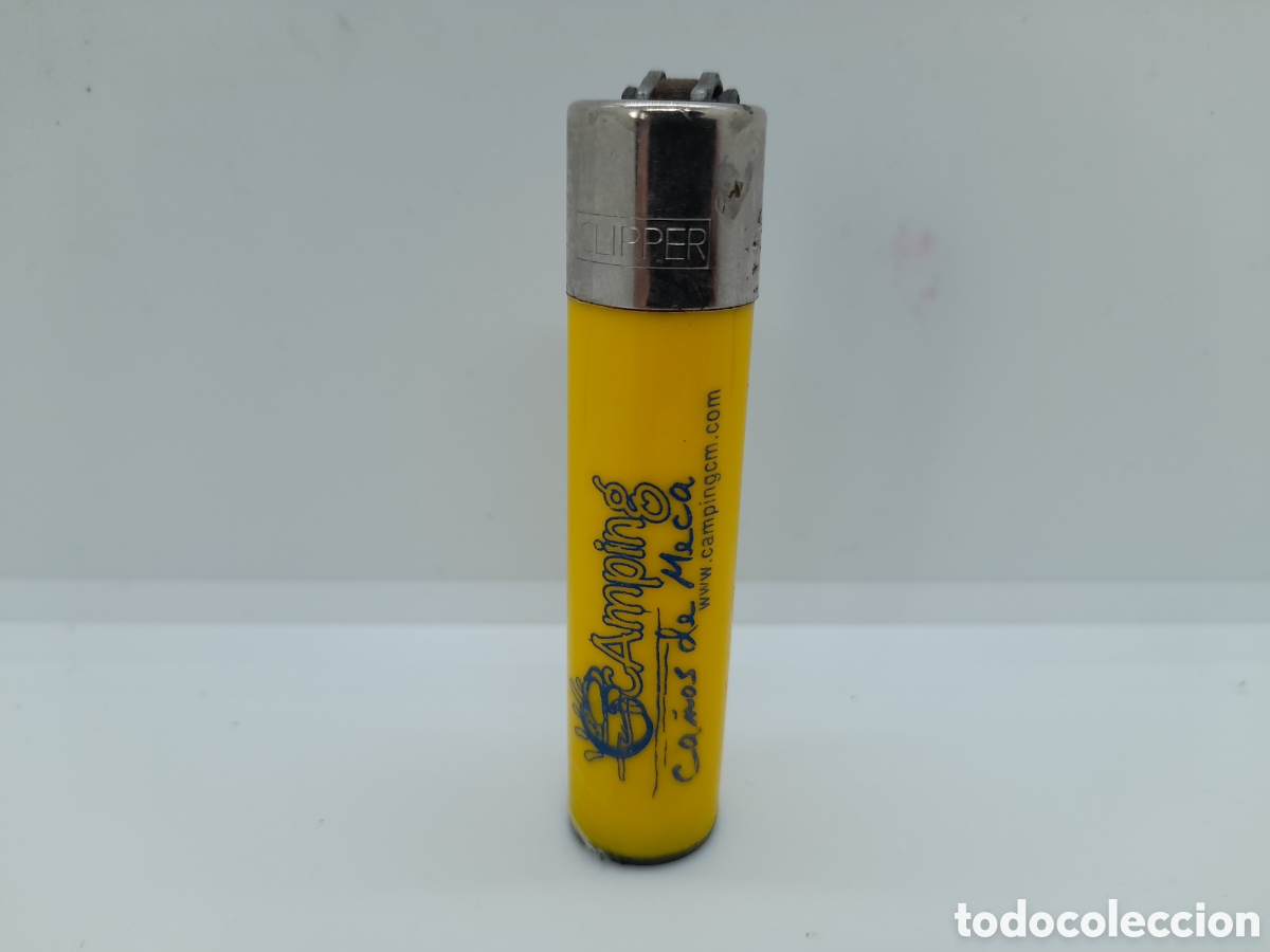 Coleccionismo: MECHERO CLIPPER. CAMPING CA&Ntilde;OS DE MECA. - Foto 1