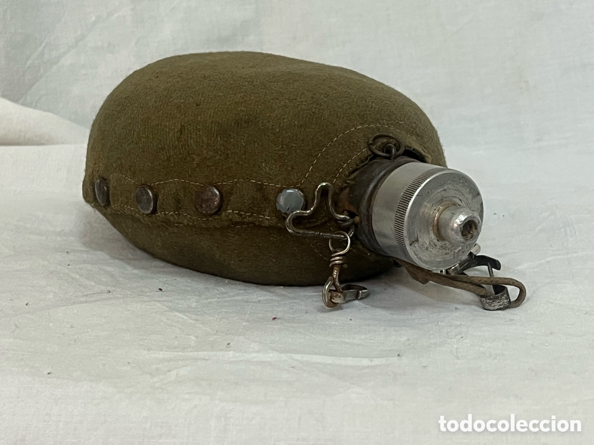 Coleccionismo: ANTIGUA CANTIMPLORA MILITAR DE ALUMINIO - Foto 3