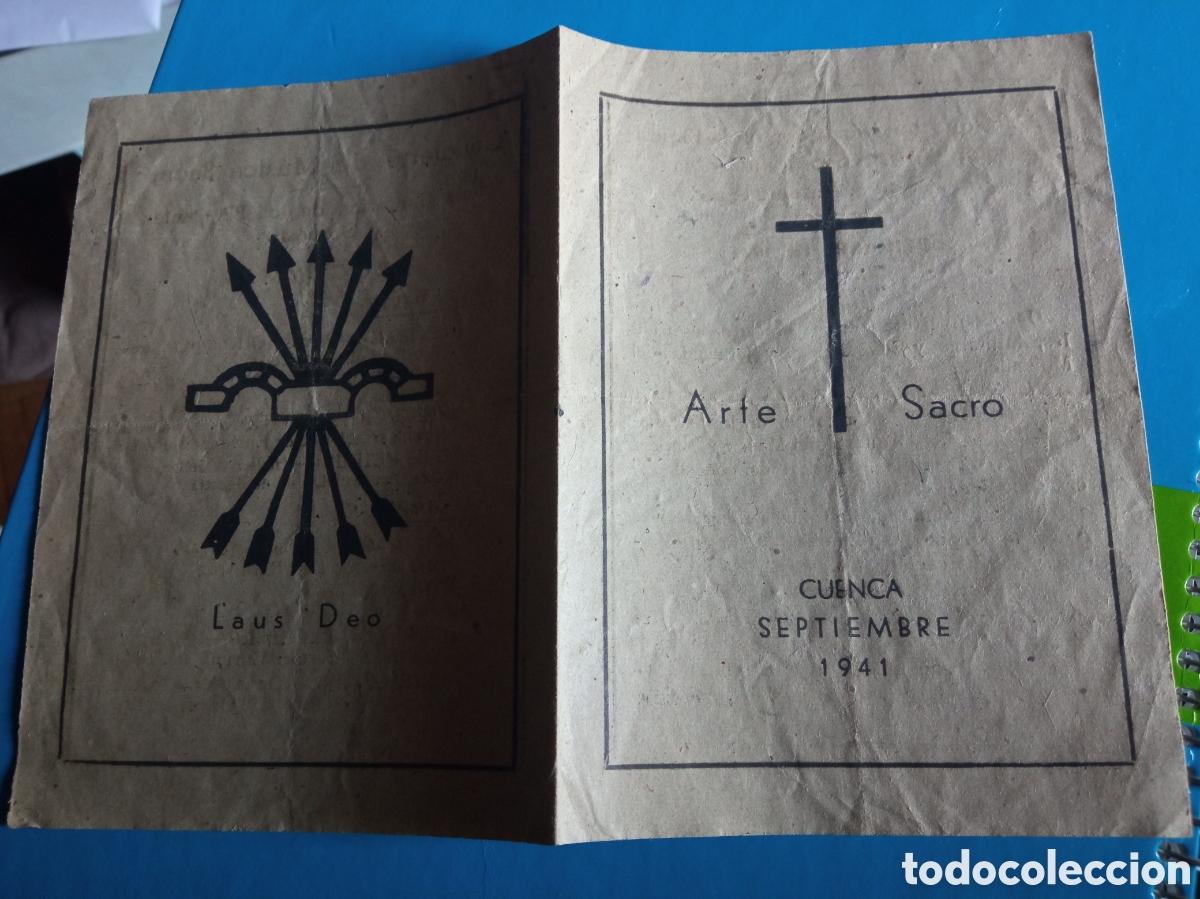 Coleccionismo: Programa de la Exposici&oacute;n Arte Sacro, Cuenca 1941 - Foto 2