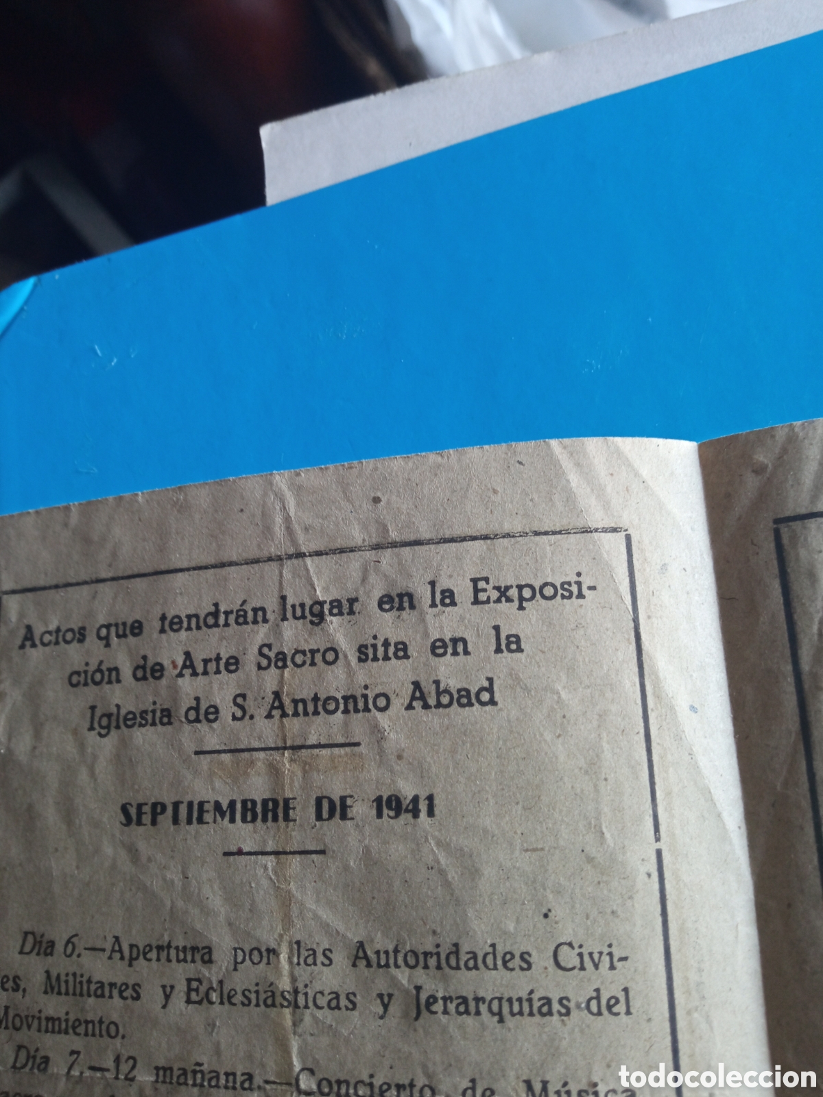 Coleccionismo: Programa de la Exposici&oacute;n Arte Sacro, Cuenca 1941 - Foto 3