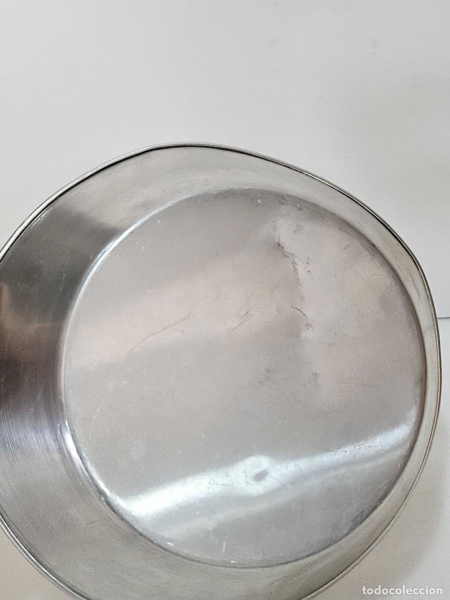 Coleccionismo: plato hondo de aluminio - Foto 3