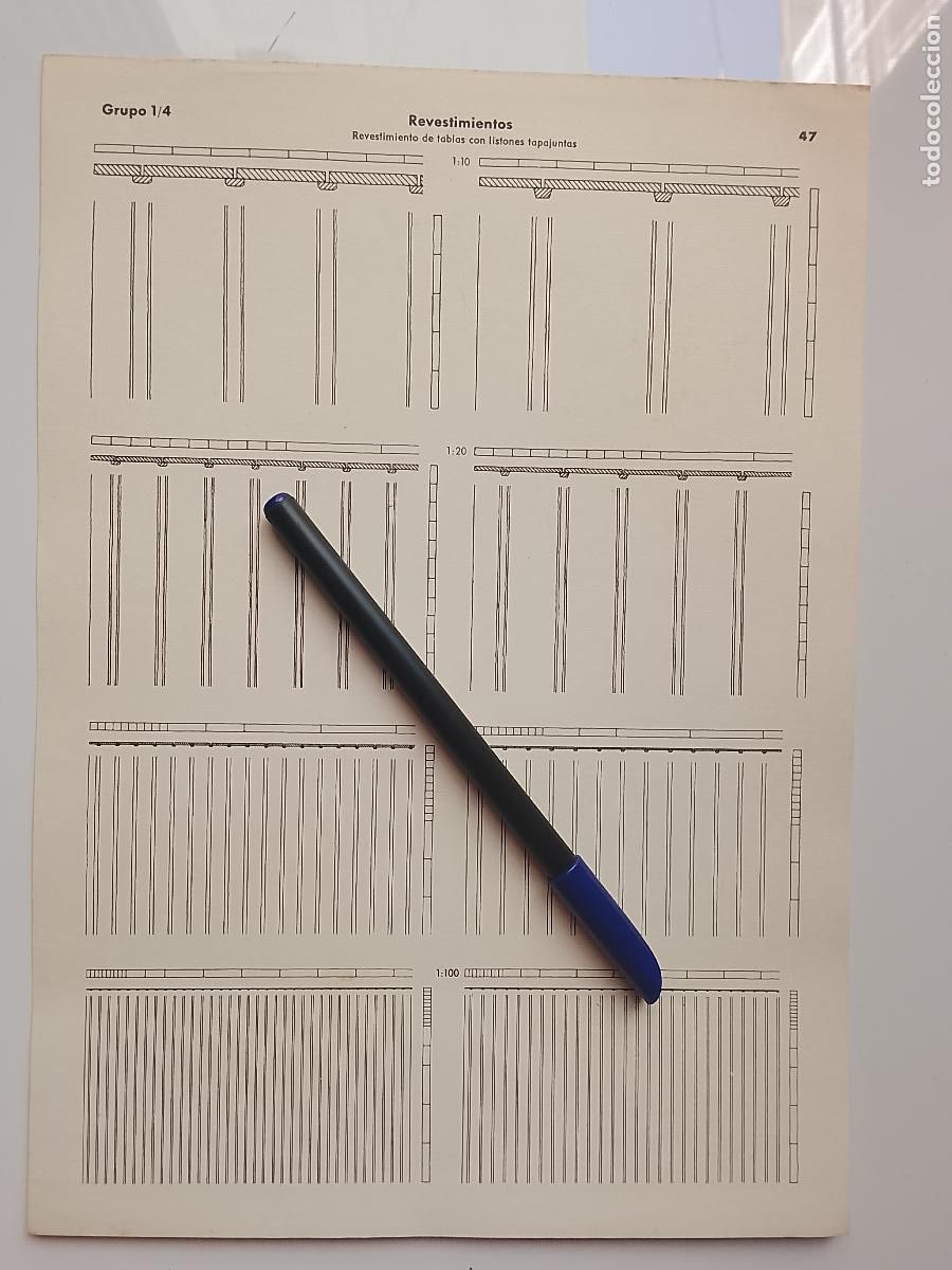 Collectionnisme: antigua lamina para enmarcar arquitectura - revestimientos