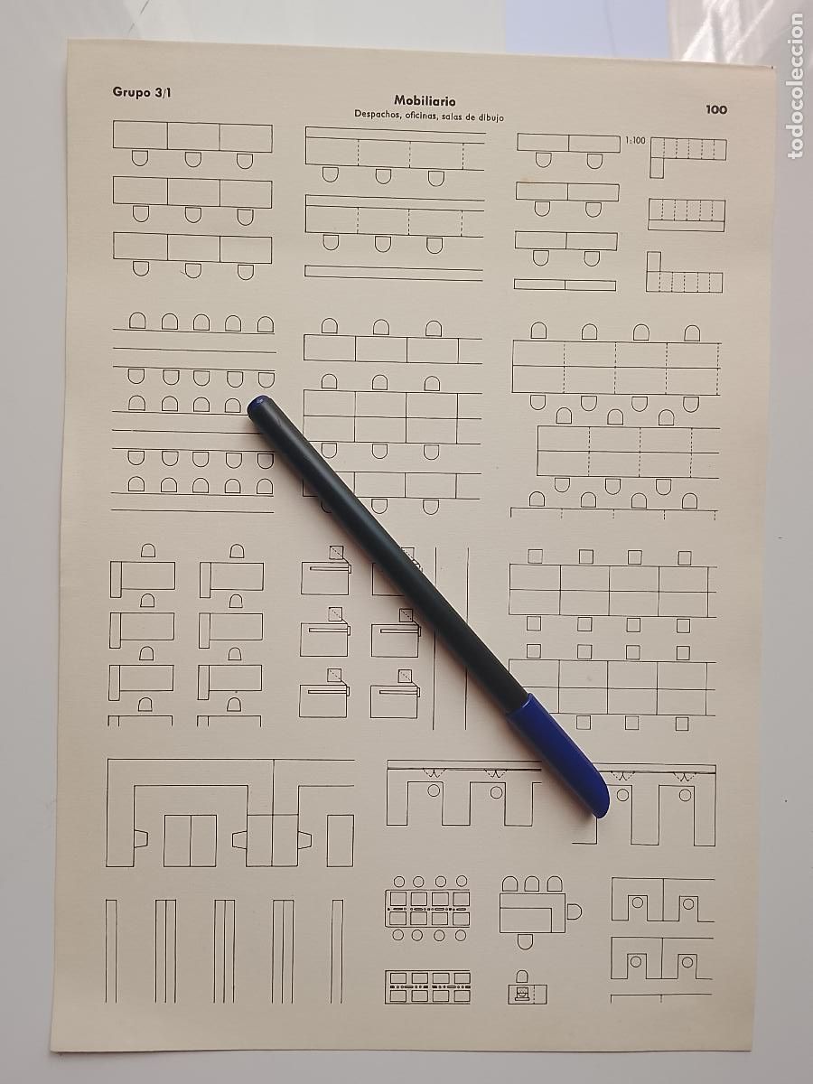 Collectionnisme: antigua lamina original para enmarcar arquitectura - MOBILIARIO