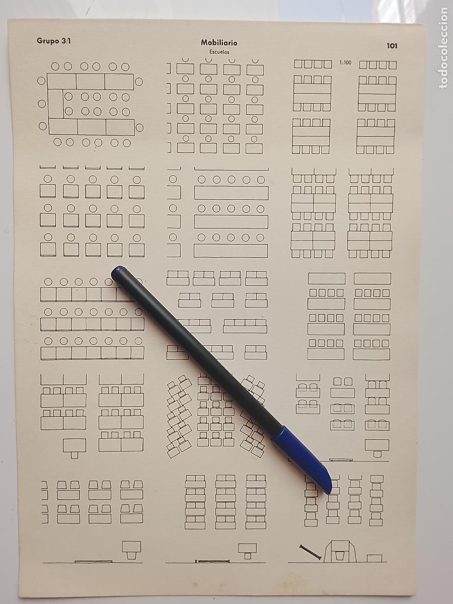 Collectionnisme: antigua lamina original para enmarcar arquitectura - MOBILIARIO