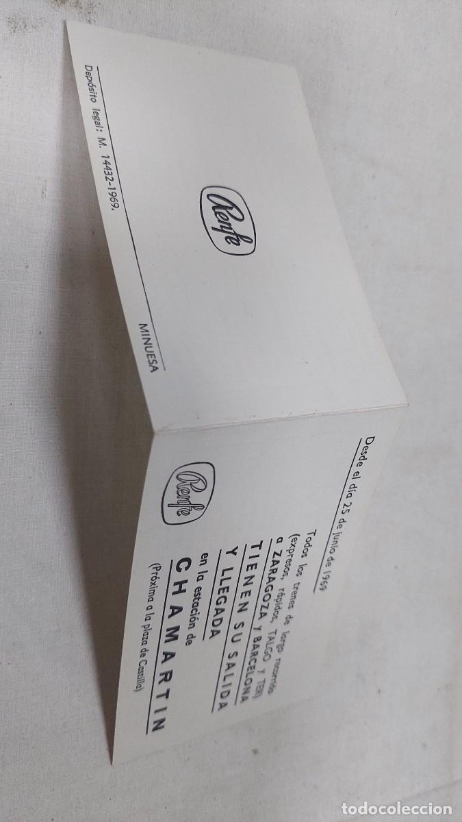 Coleccionismo: Horarios Renfe Chamartin junio 1969 - Foto 1