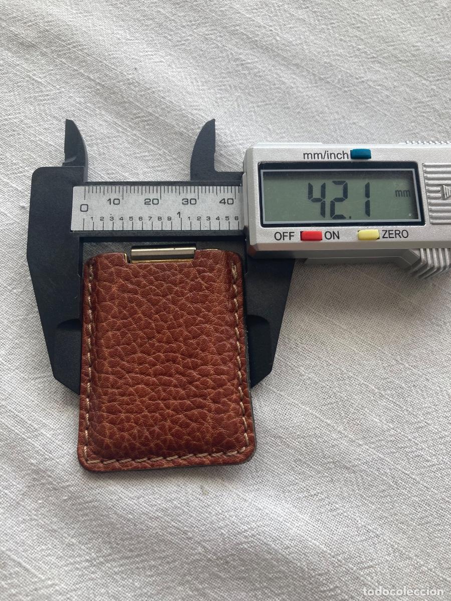 Coleccionismo: ANTIGUO CORTA PUROS CON FUNDA - Foto 4