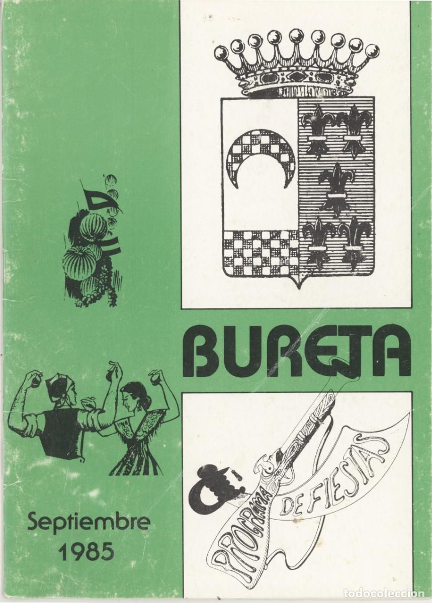 Coleccionismo: Bureta. Programa de Fiestas de la Natividad de Ntra. Sra. 1985. - Foto 1