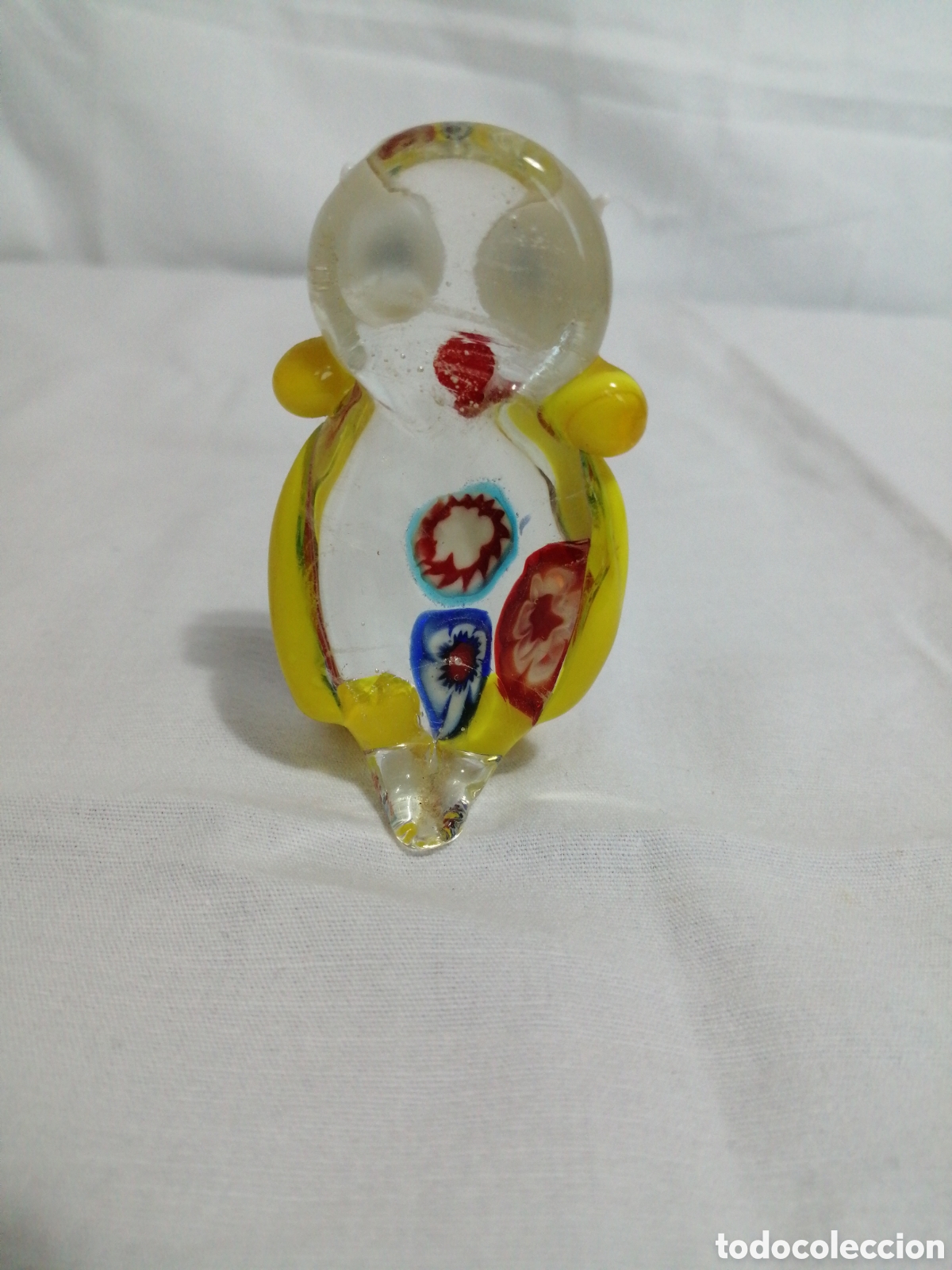 Coleccionismo: Figura de b&uacute;ho en cristal - Foto 2