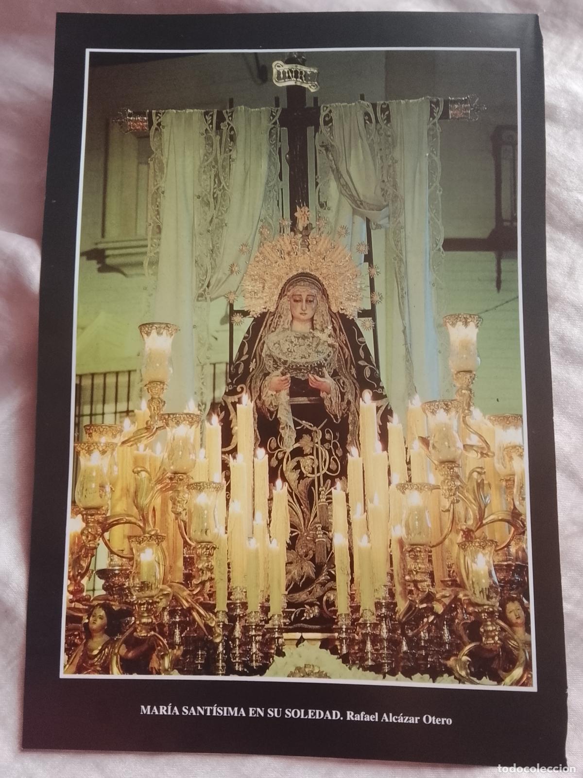 Collectionnisme: 24,5x16,5 cm informacion grafica lamina RELIGIOSA color semana santa sevilla - virgen en su soledad