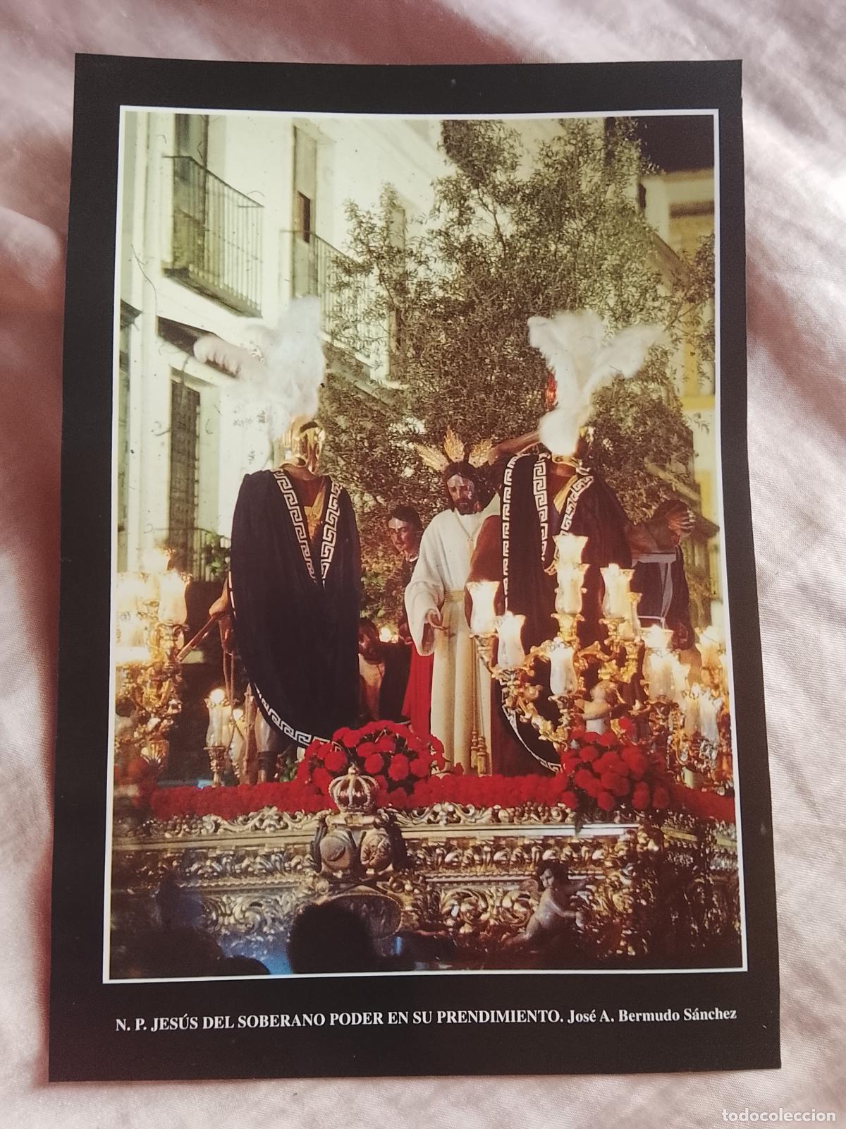 Collectionnisme: 24,5x16,5 cm lamina RELIGIOSA color semana santa sevilla - CRISTO DEL SOBERANO PODER PRENDIMIENTO