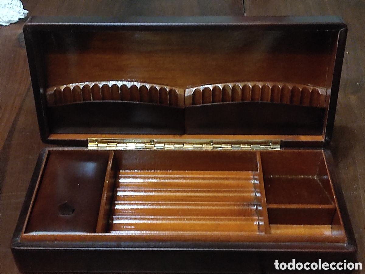 Coleccionismo: Caja de puros con pipa Erix 407 - Foto 6