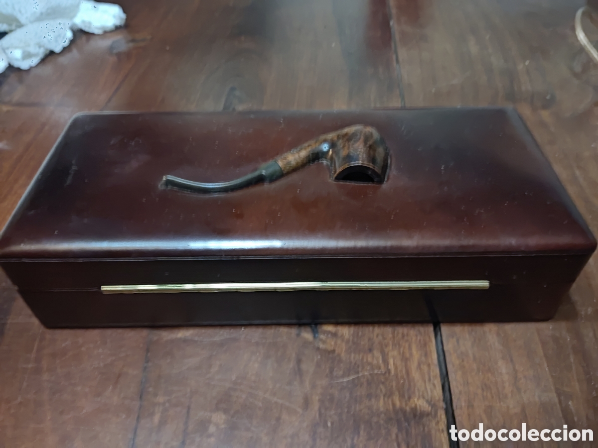 Coleccionismo: Caja de puros con pipa Erix 407 - Foto 8