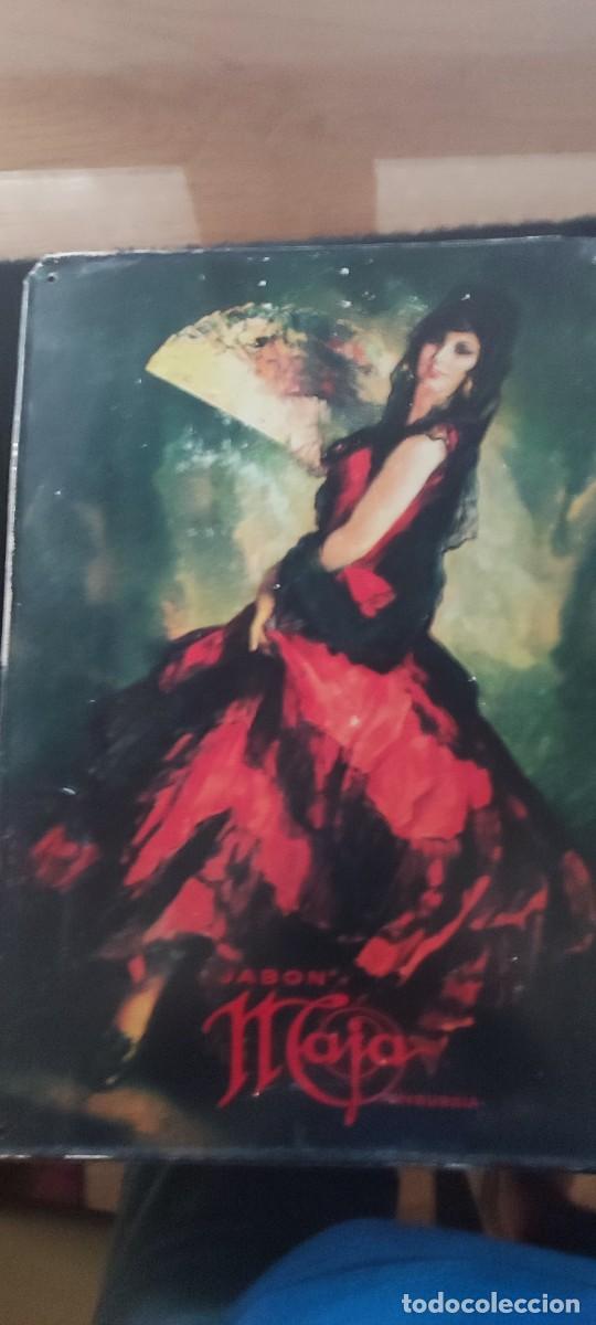 Coleccionismo: Antigua chapa original publicitaria de Jab&oacute;n Maja Myrurgia