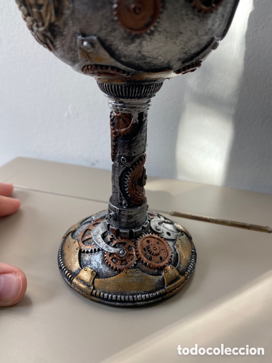 Coleccionismo: Copa de vino Steampunk Drag&oacute;n - Foto 9