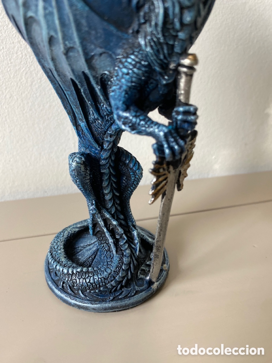 Coleccionismo: C&aacute;liz o copa de vino de Drag&oacute;n Medieval - Foto 8