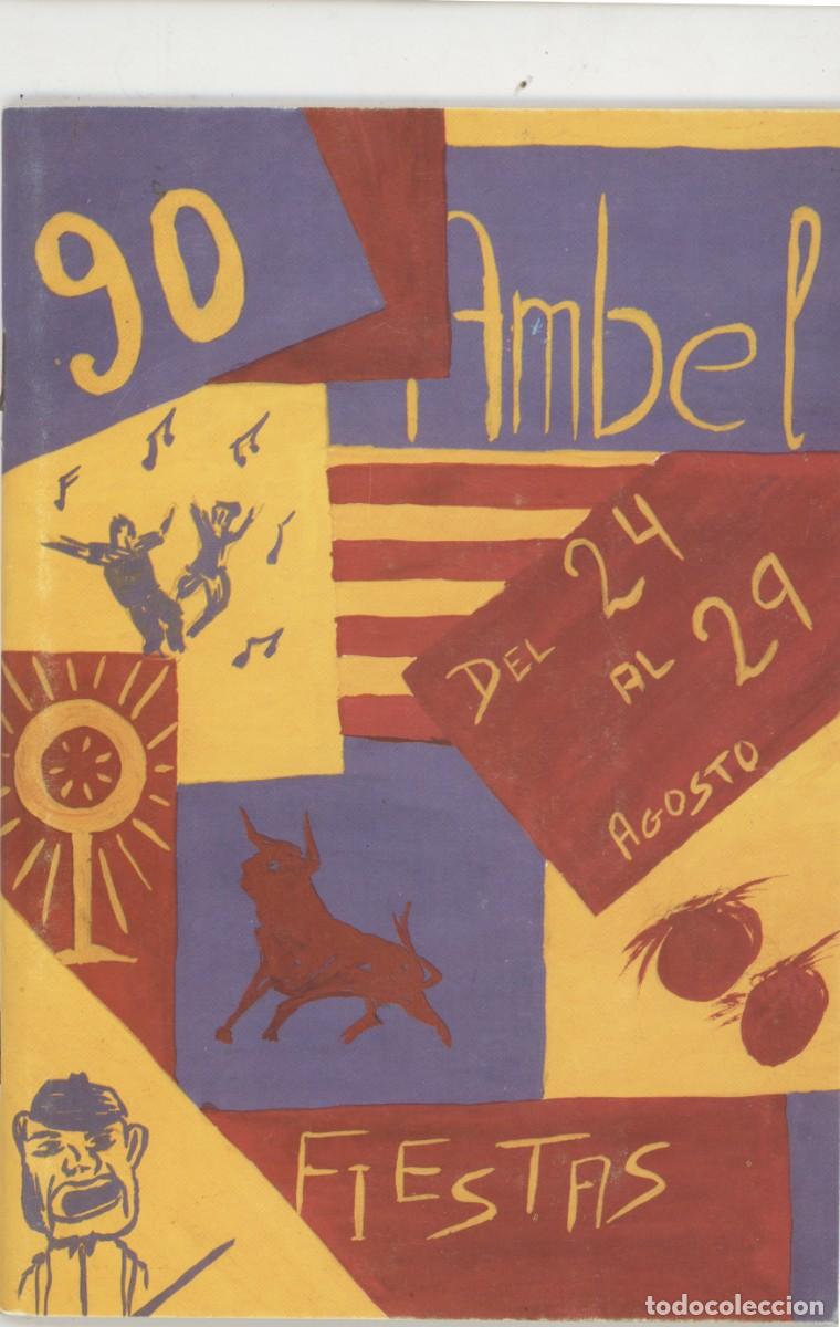 Coleccionismo: Ambel. Programa de fiestas de 1990 . - Foto 1