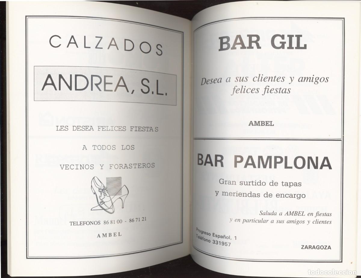 Coleccionismo: Ambel. Programa de fiestas de 1990 . - Foto 2