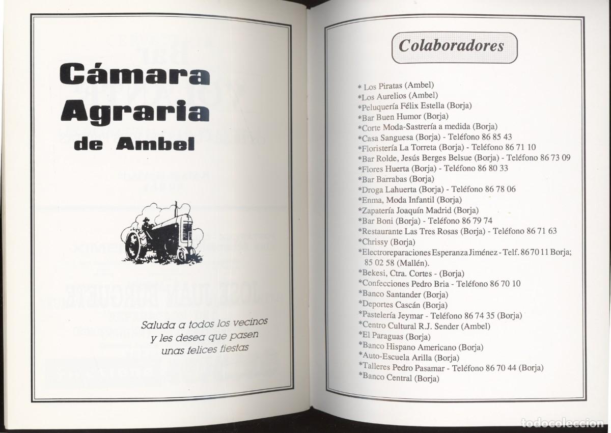 Coleccionismo: Ambel. Programa de fiestas de 1990 . - Foto 3