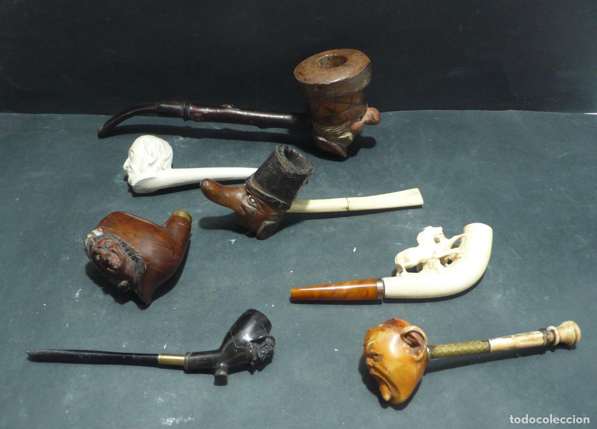 Coleccionismo: LOTE DE PIPAS EN DISTINTOS MATERIALES - Foto 1