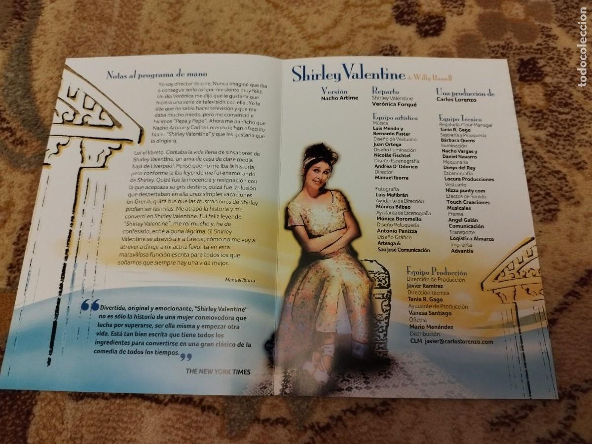 Coleccionismo: Shirley Valentine Ver&oacute;nica Forque - Foto 2