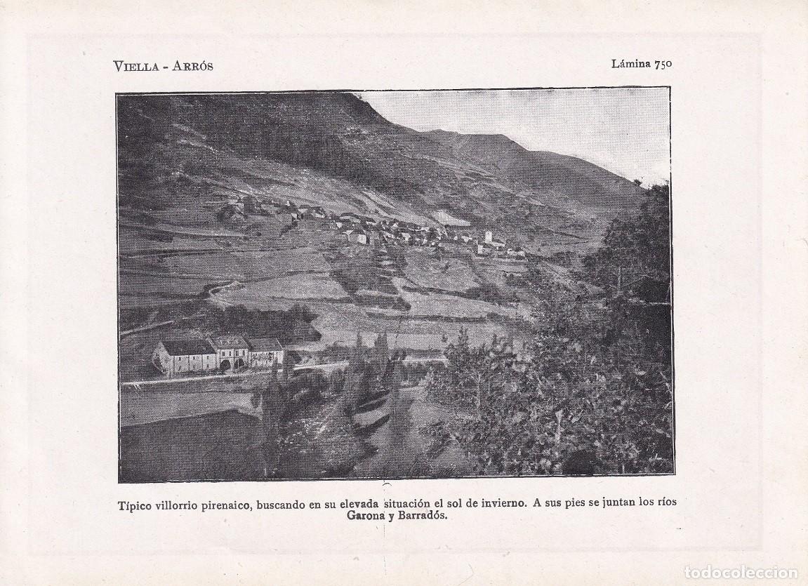 Coleccionismo: L&aacute;mina 750 Viella - Arr&oacute;s / Garona - Barrad&oacute;s / T&iacute;pico villorrio pirenaico, buscando en su elev&hellip;