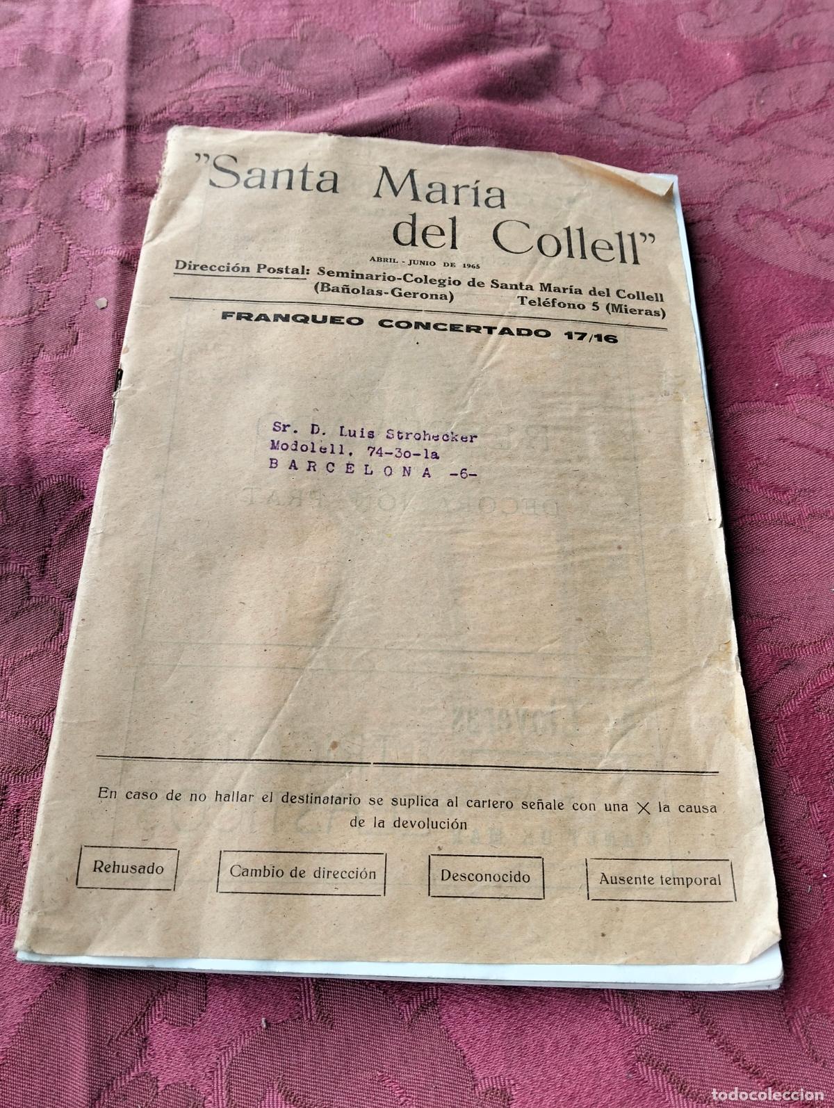 Collecting paper: Revista librito Santa Mar&iacute;a del Colllell Ba&ntilde;olas Gerona Banyoles Girona