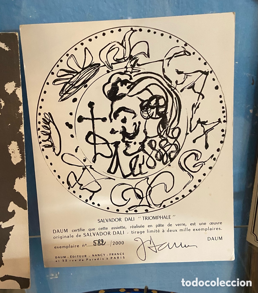 Coleccionismo: Plato Salvador Dal&iacute; - Certificado - Foto 5