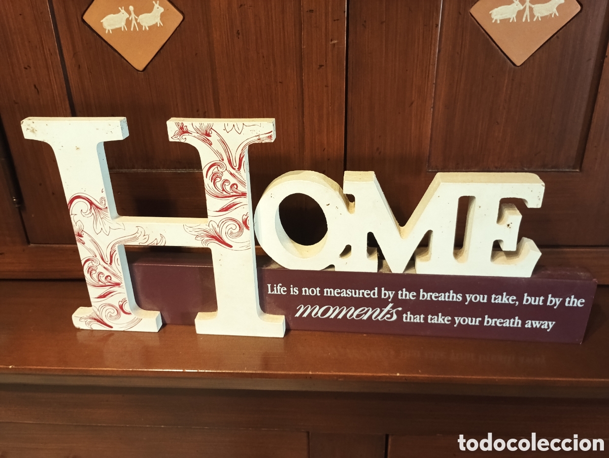 Coleccionismo: Decoraci&oacute;n HOME con cita inspiradora