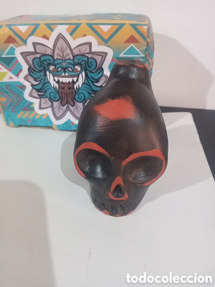 Coleccionismo: SILBATO DE LA MUERTE AZTECA - Foto 1