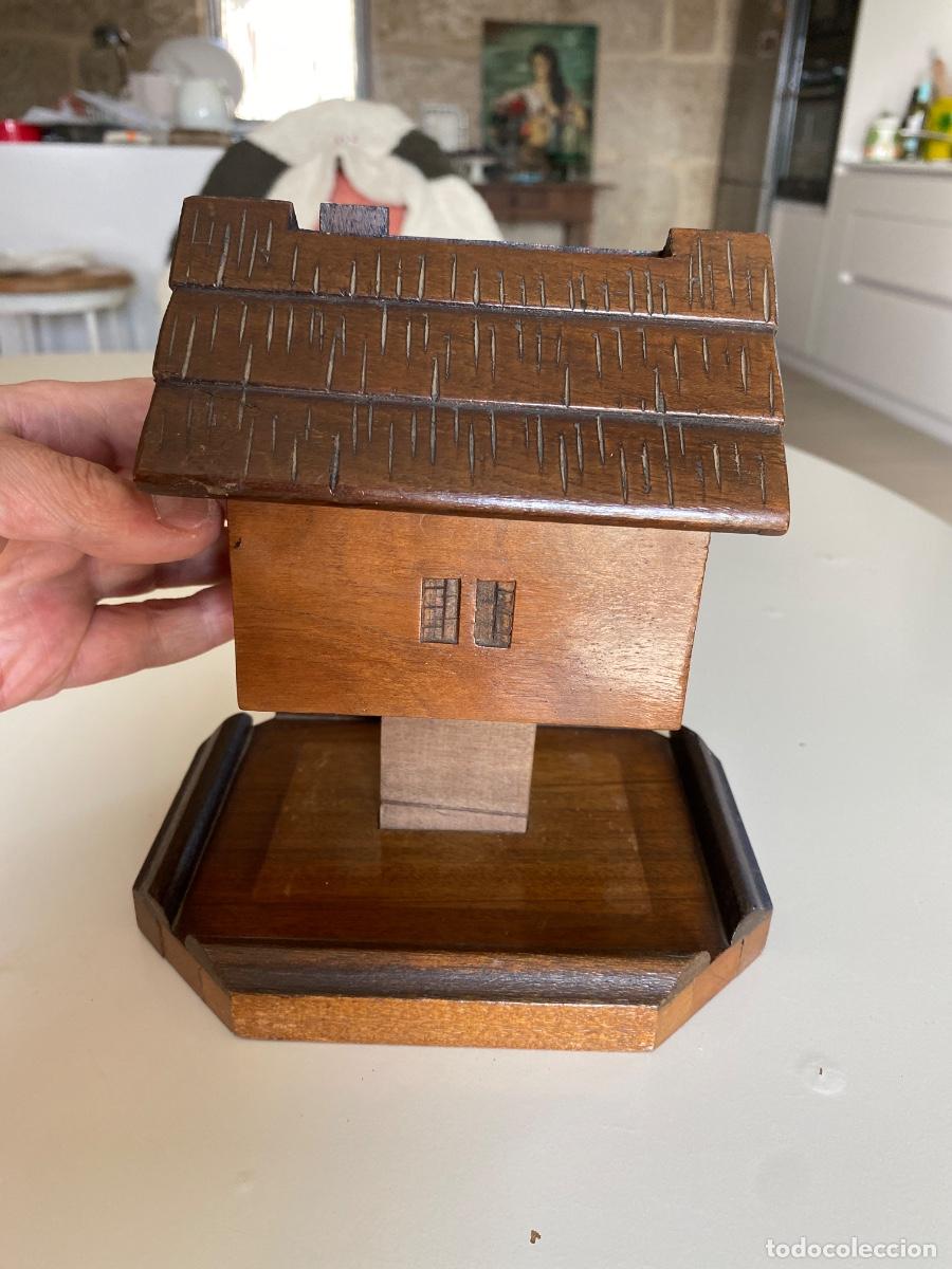 Coleccionismo: Pitillera de mesa de madera, a&ntilde;os 40 - Foto 6
