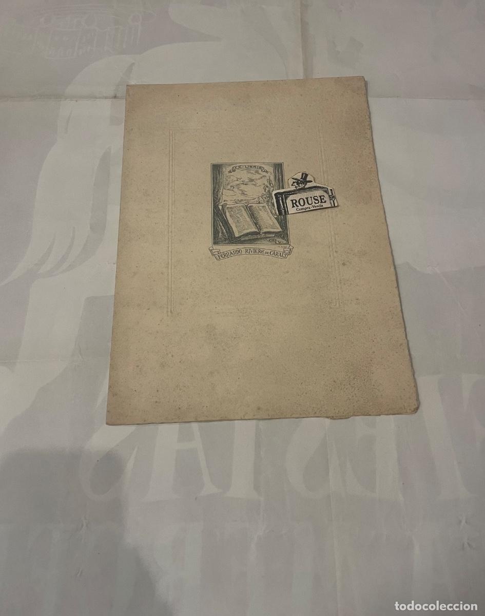Coleccionismo: ANTIGUA FELICITACI&Oacute;N - FERNANDO RIVIERE DE CARALT - 1947 , GRABADOS DE MARTA RIBAS Y J. LATOUR