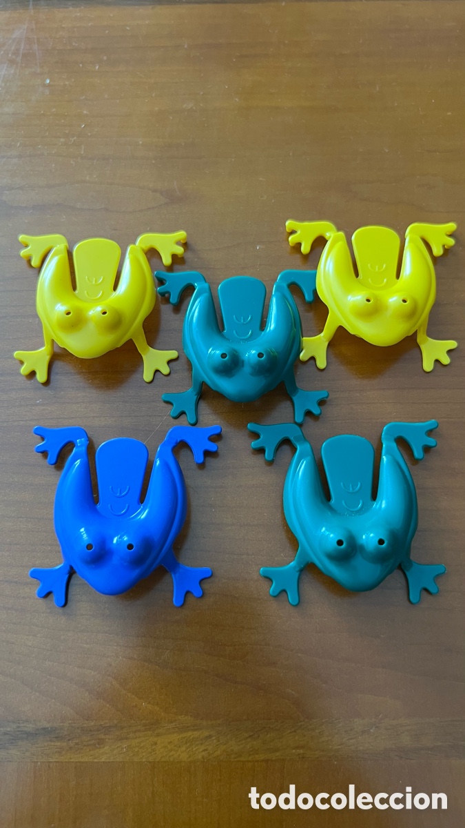 Coleccionismo: LOTE DE 5 RANAS RANITAS SALTARINAS - Foto 1