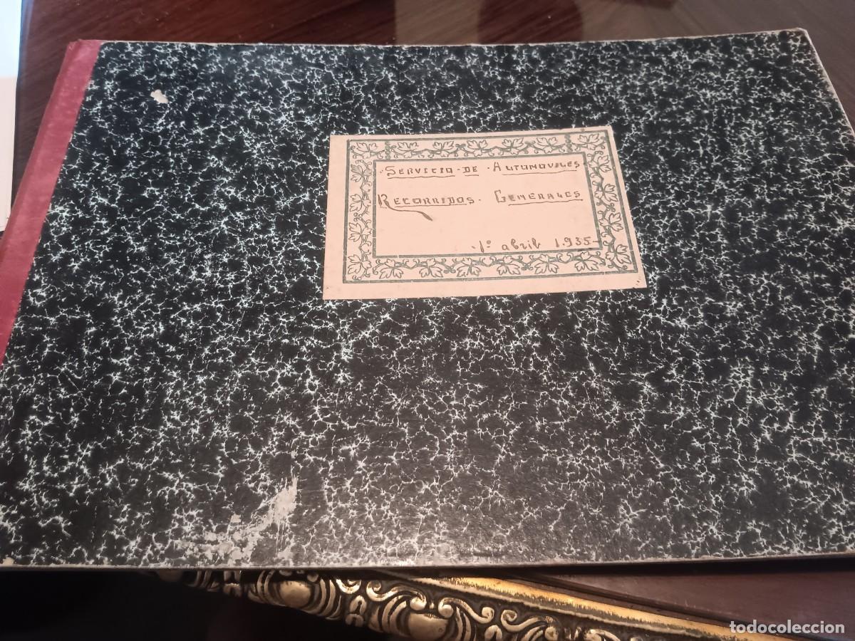 Coleccionismo: Cuaderno recorridos generales larache , protectorado espa&ntilde;ol abril de 1935