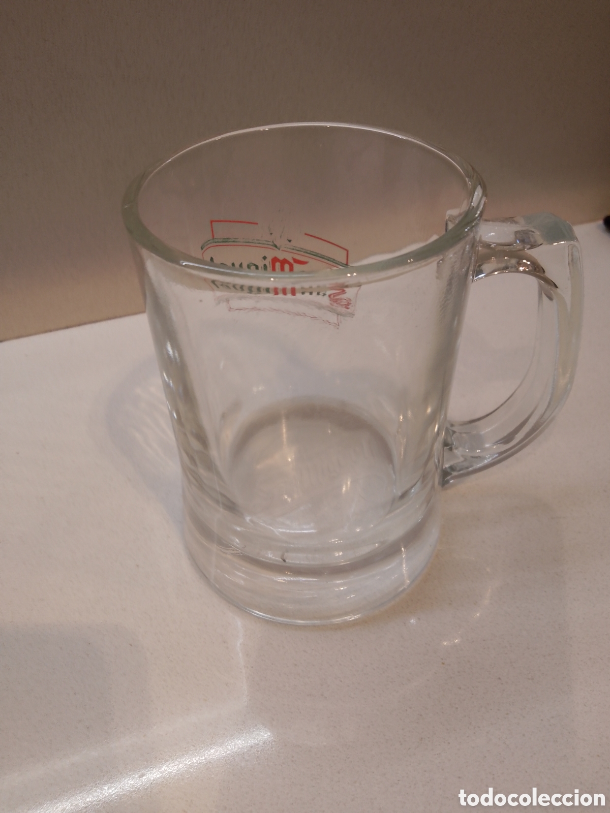 Coleccionismo: Jarra de cerveza de cristal - Foto 1
