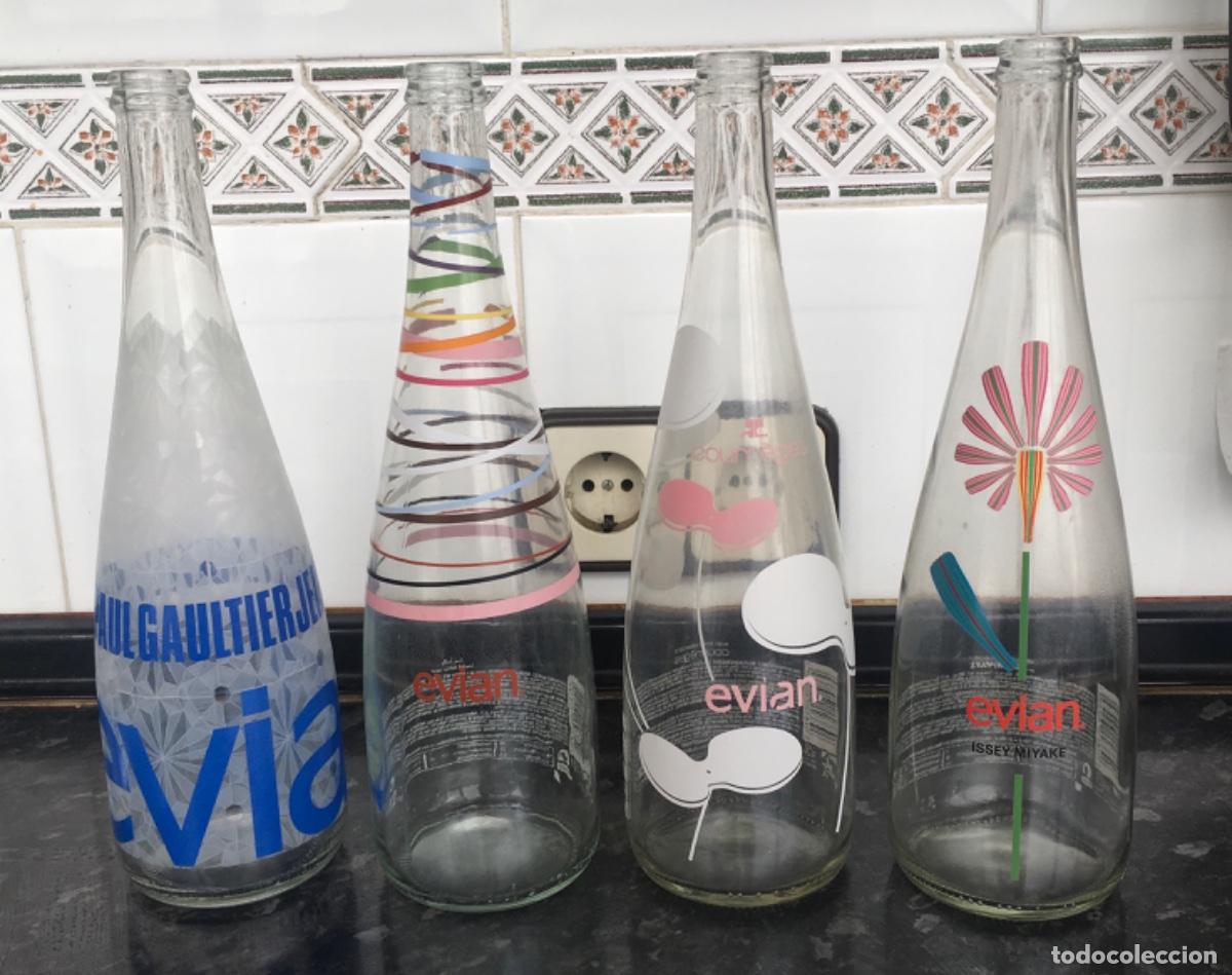 Coleccionismo: Lote botellas agua evian - Foto 1