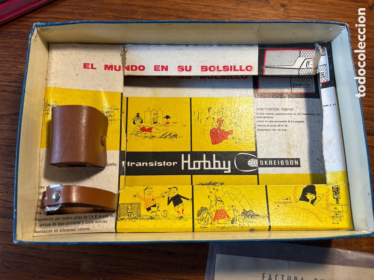 Coleccionismo: CAJA DEL TRANSISTOR HOBBY SKREIBSON - Foto 2