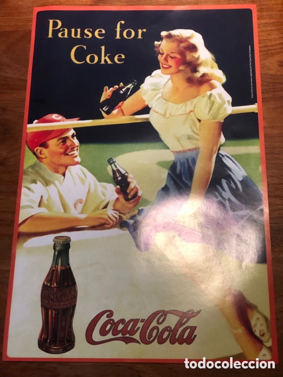Coleccionismo: Lote 4 P&oacute;sters Coca-Cola Originales A&ntilde;os 70/80