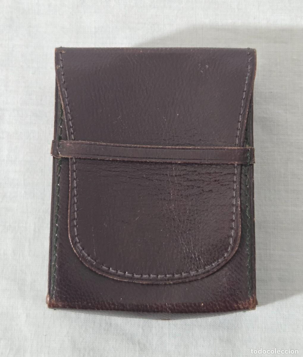 Coleccionismo: Pitillera de cuero Loewe Madrid - Foto 1
