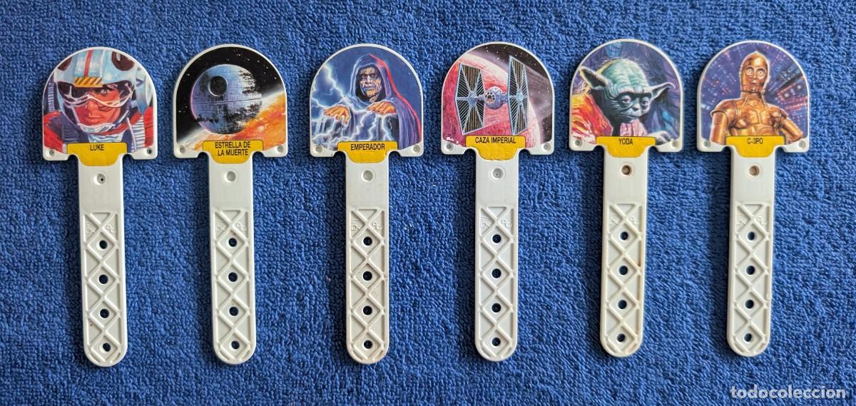 Coleccionismo: Lote de 6 palos de polo diferentes- Star Wars - Frigo (1997)