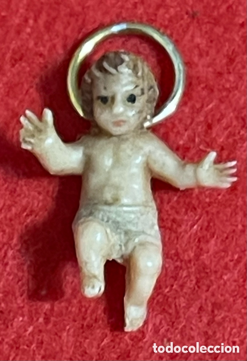 Coleccionismo: Bonita figura de ni&ntilde;o, Jes&uacute;s, para pesebre o nacimiento.