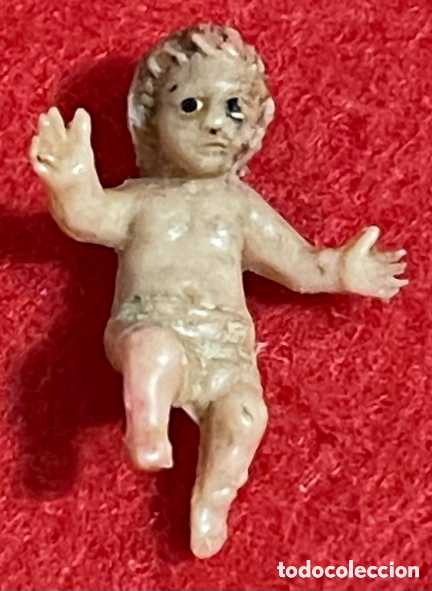 Coleccionismo: Bonita figura de ni&ntilde;o Jes&uacute;s para pesebre un nacimiento.