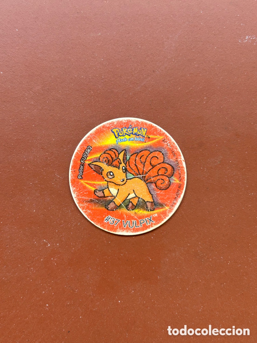 Coleccionismo: Tazo Pokemon #37 Vulpix - Foto 1