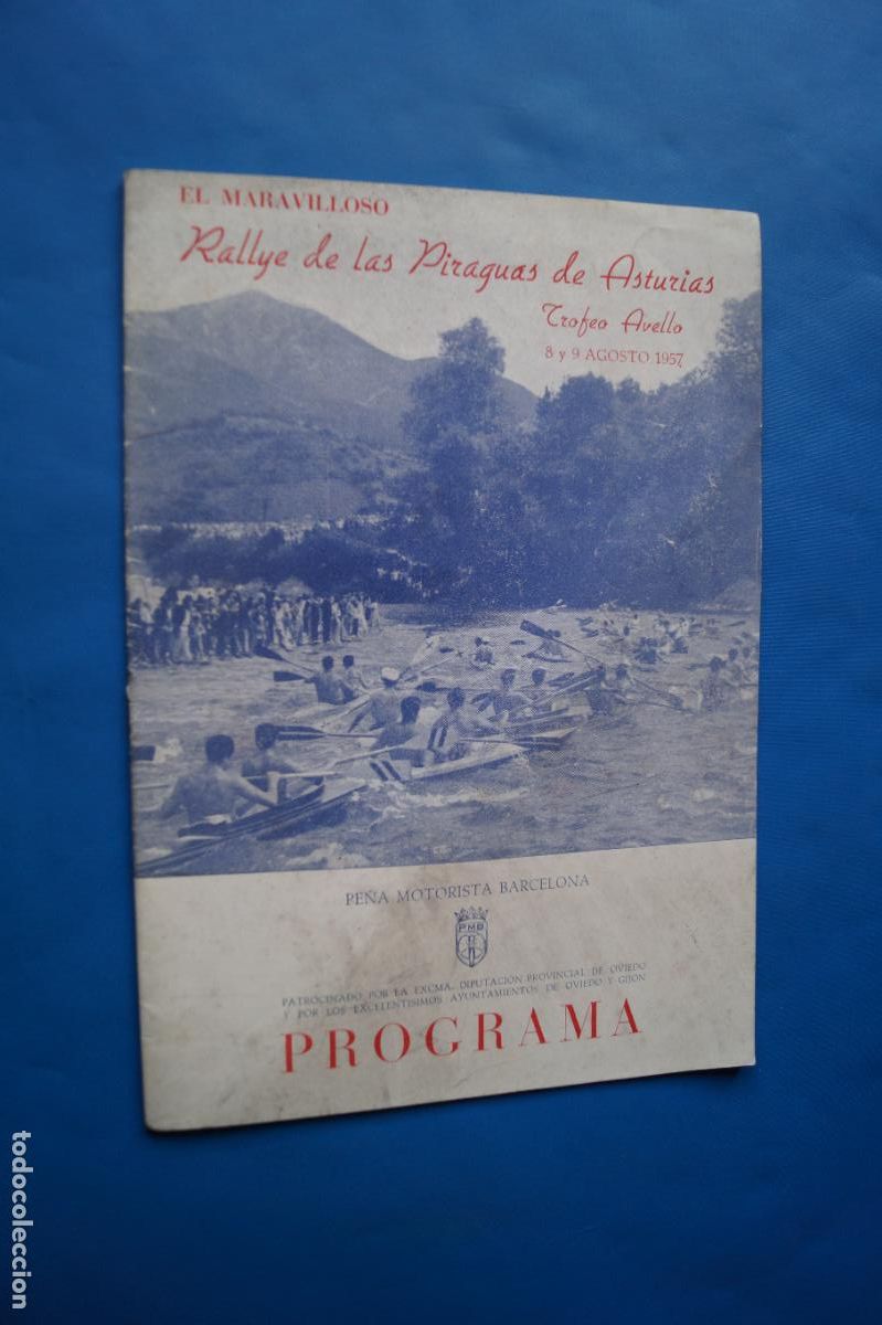 Coleccionismo: PROGRAMA RALLYE DE LAS PIRAGUAS DE ASTURIAS. 1957 - Foto 1