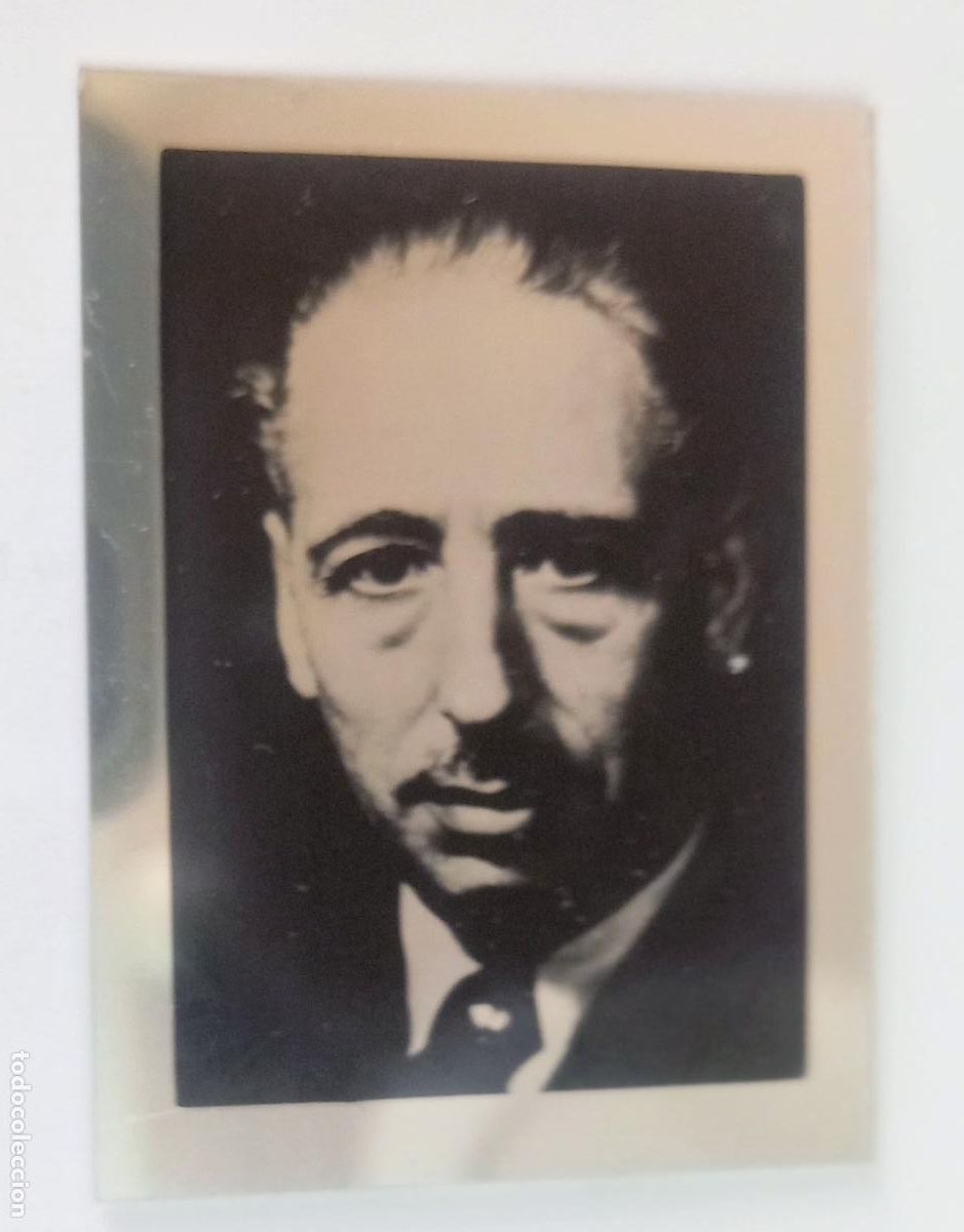 Coleccionismo: Llu&iacute;s Companys. Fotografia sobre metall amb suport