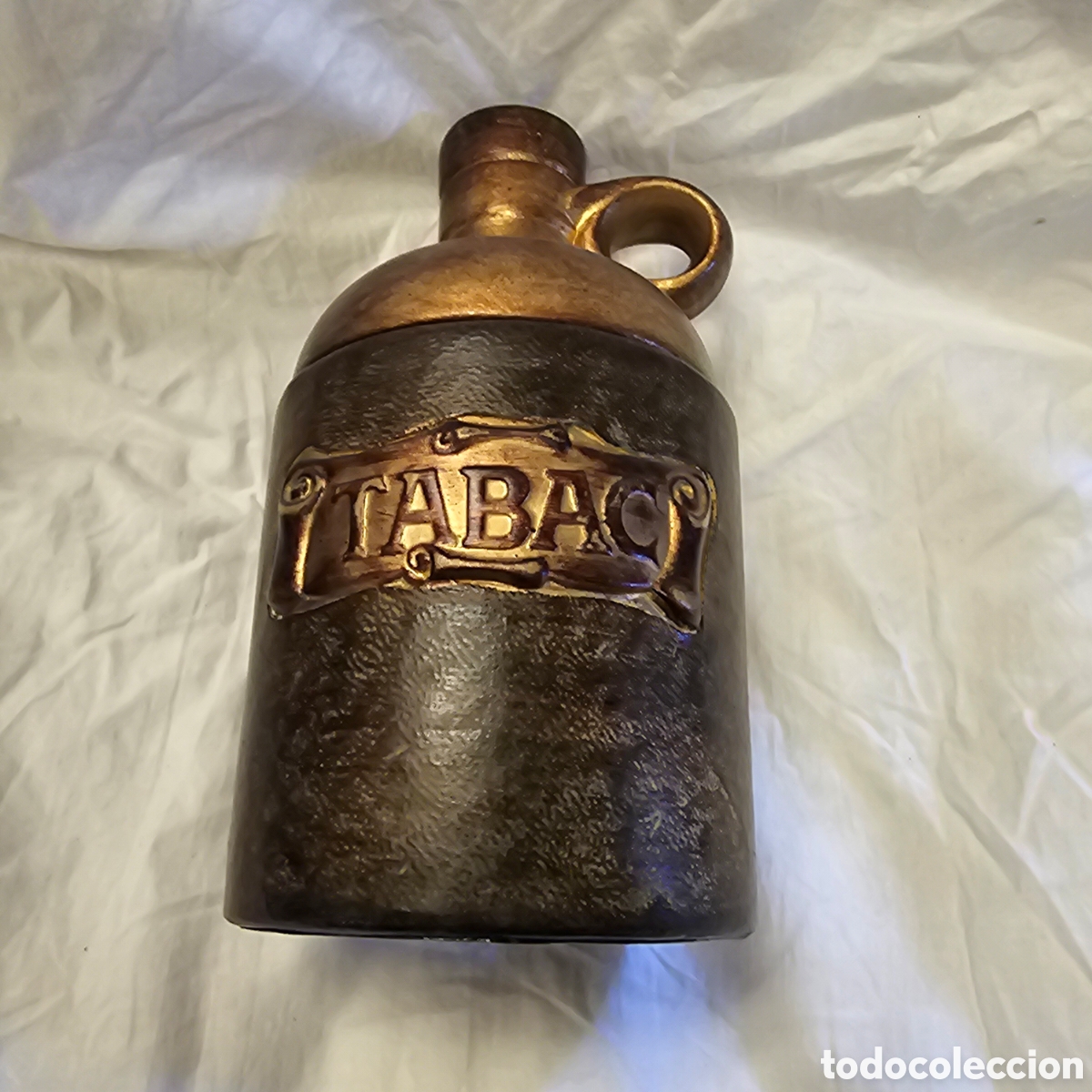 Coleccionismo: Antiguo tarro de tabaco ceramica - Foto 4