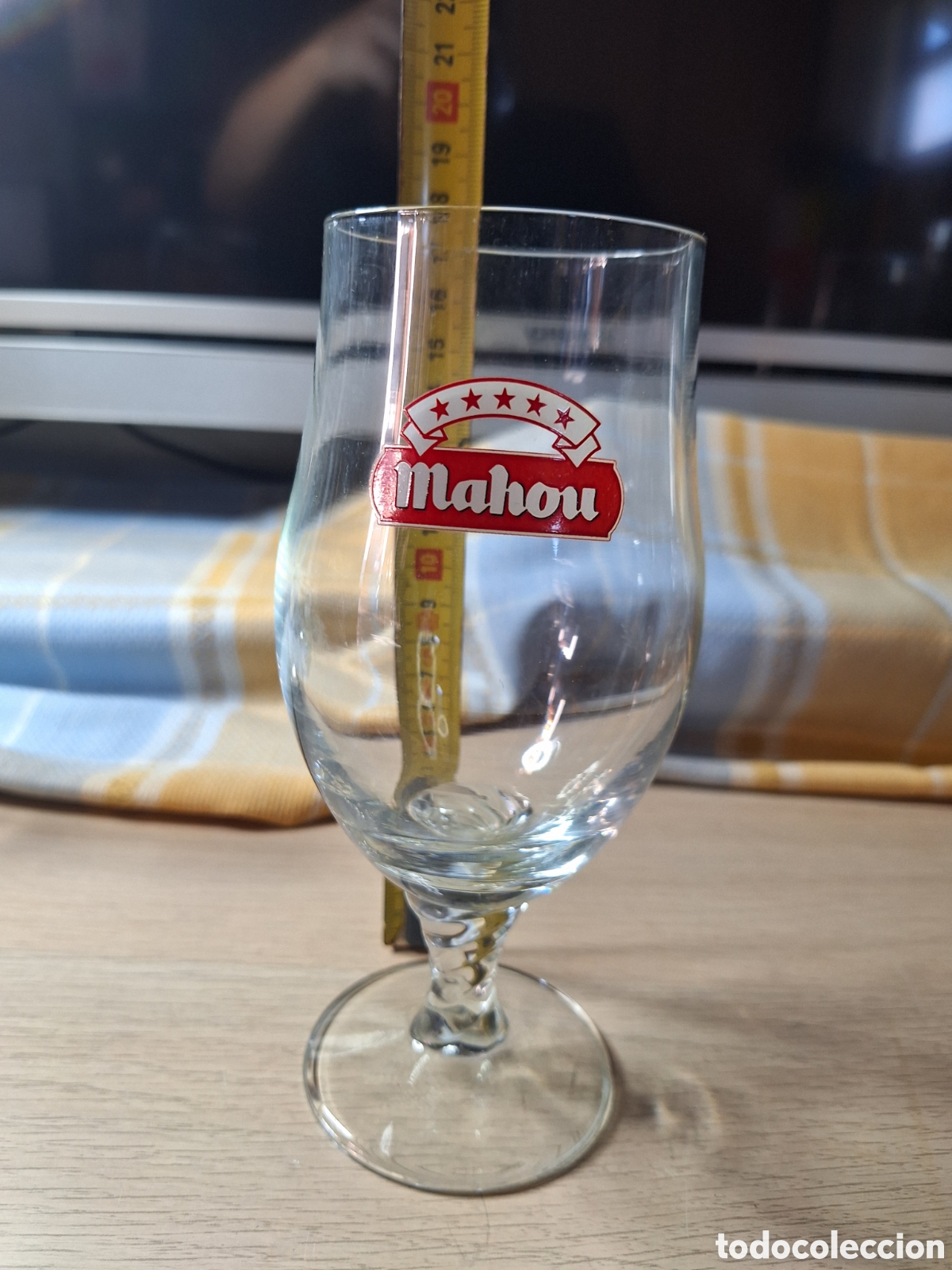 Coleccionismo: Copa de cerveza mahou. - Foto 2