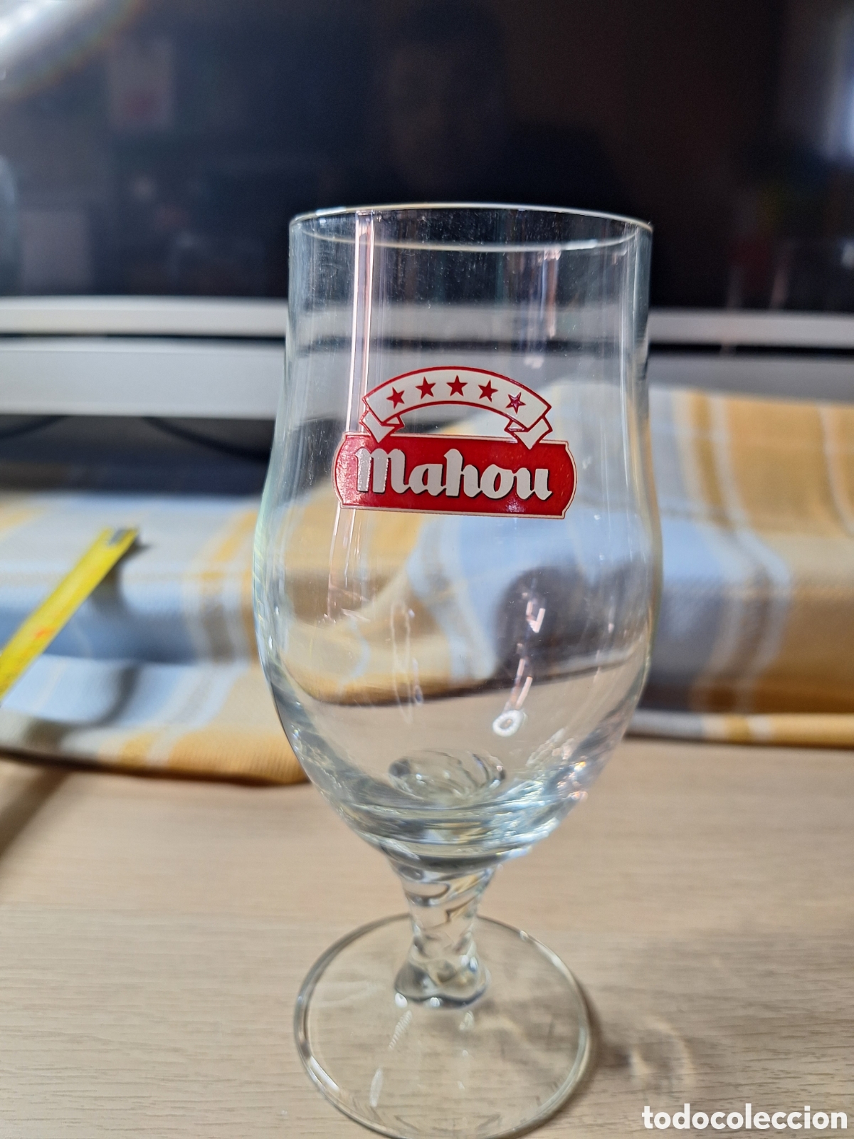 Coleccionismo: Copa de cerveza mahou. - Foto 1