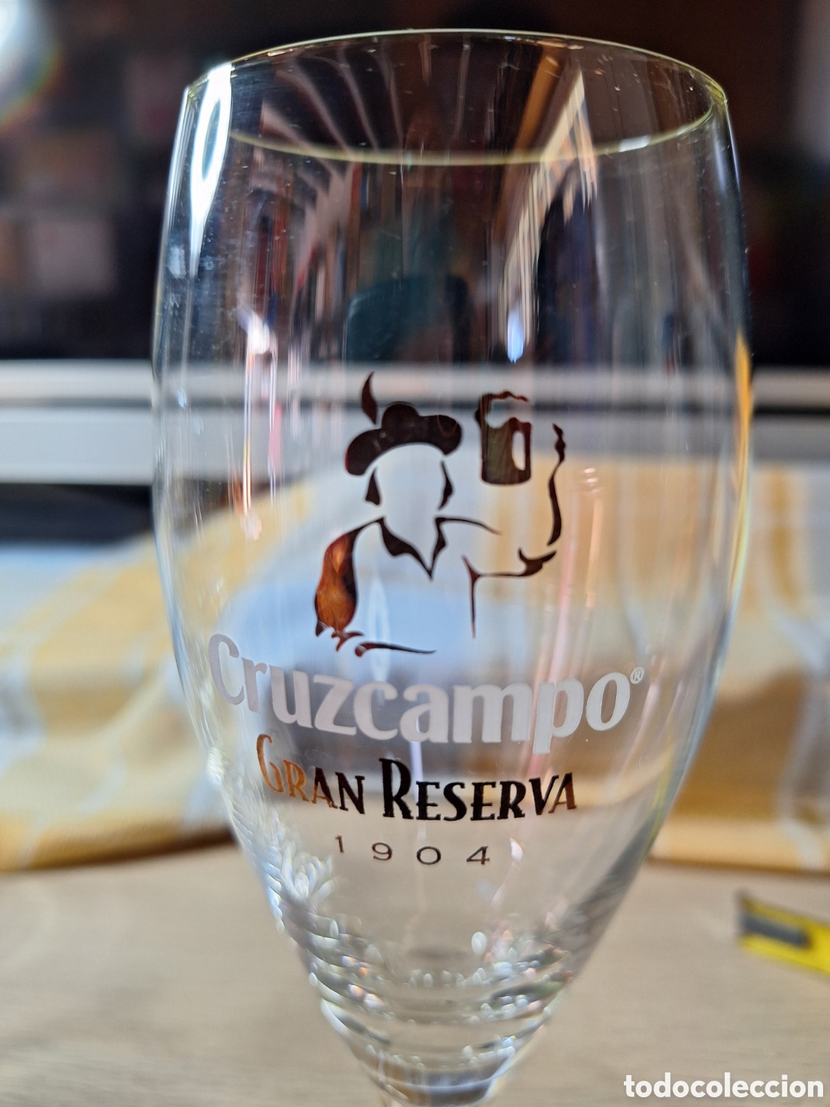 Coleccionismo: Copa cerveza cruzcampo. - Foto 2